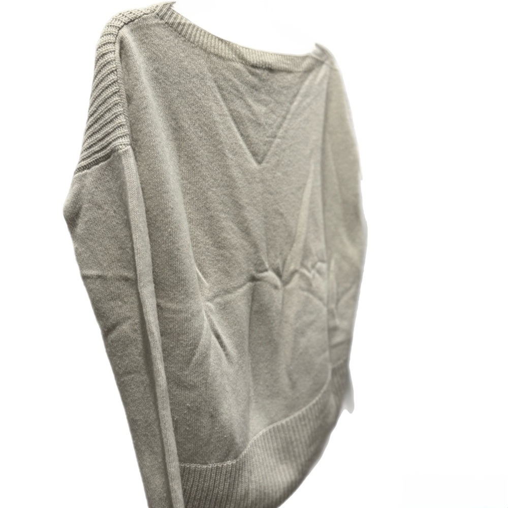 THEORY Thick Ribbed Knit Wool High Low Drop Shoulder Sweater Size M - Picture 5 of 8